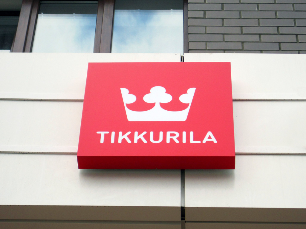 Магазин «TIKKURILA», объемные световые буквы